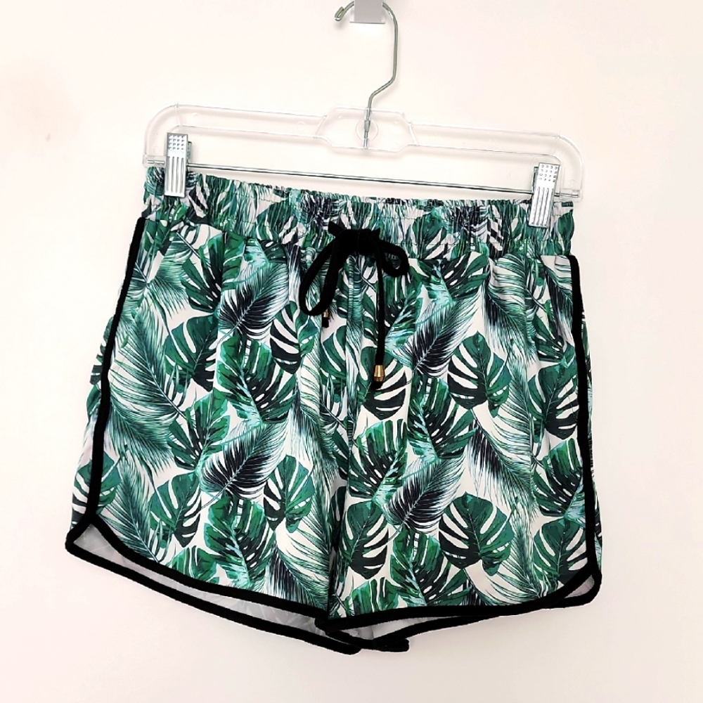 Jess Lea Tropical Leaf Shorts